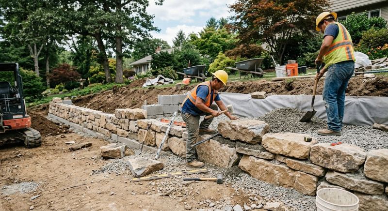 Hardscape Wall Construction in Clermont, FL