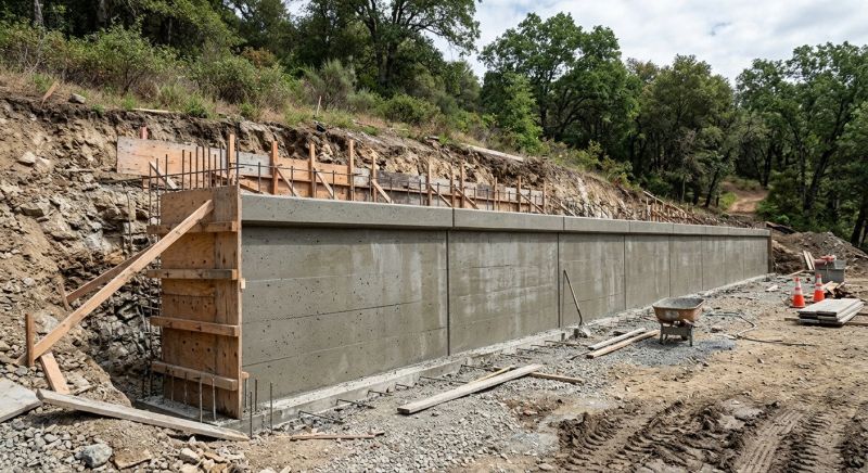 Retention Wall Construction in Santa Rosa, CA