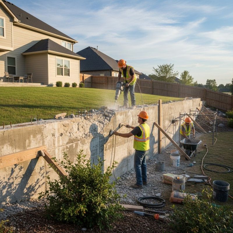 Local Wood Retaining Wall Repair pros at work