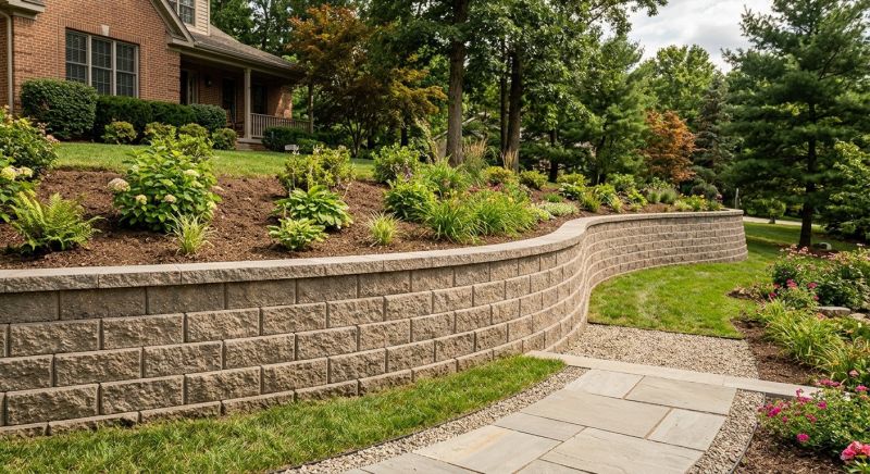 Block Retaining Wall Installation in Volusia County, FL