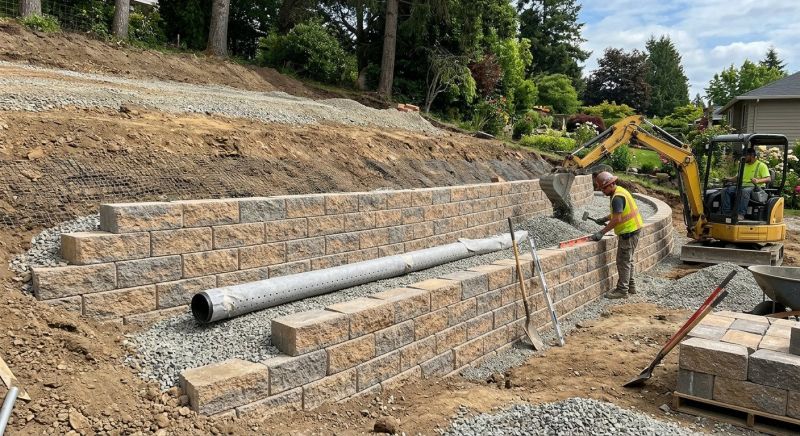 Block Retaining Wall Installation in Honolulu, HI
