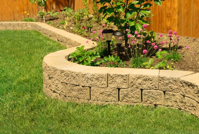 Block Retaining Wall Installation