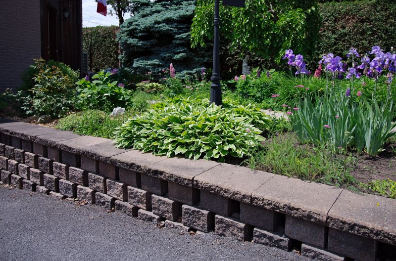 Block Retaining Wall Installation