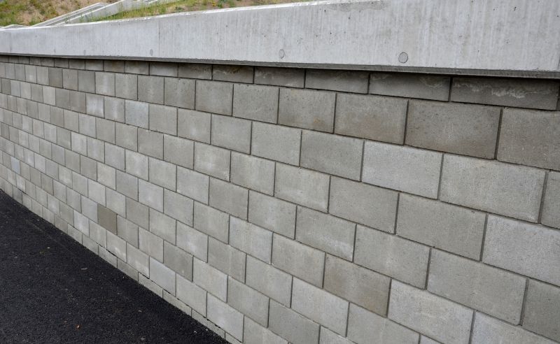 Block Retaining Wall Installation
