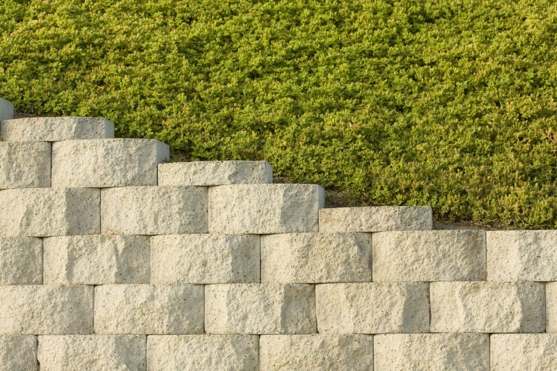 Block Retaining Wall Installation