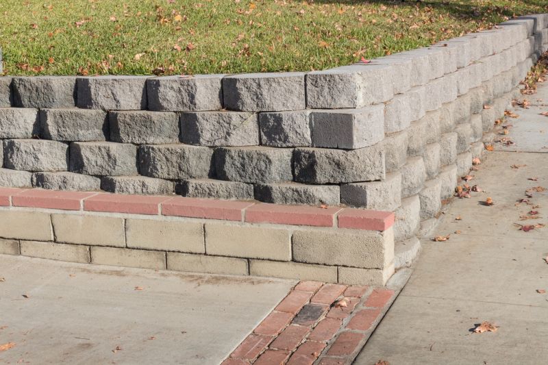 Block Retaining Wall Installation