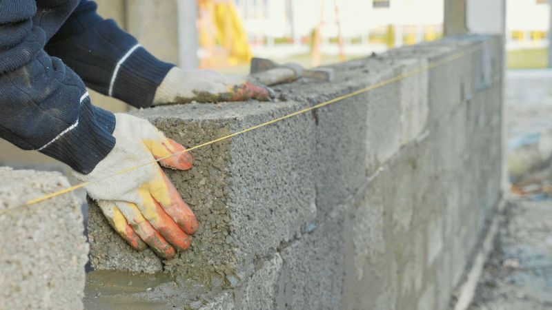 Block Retaining Wall Installation