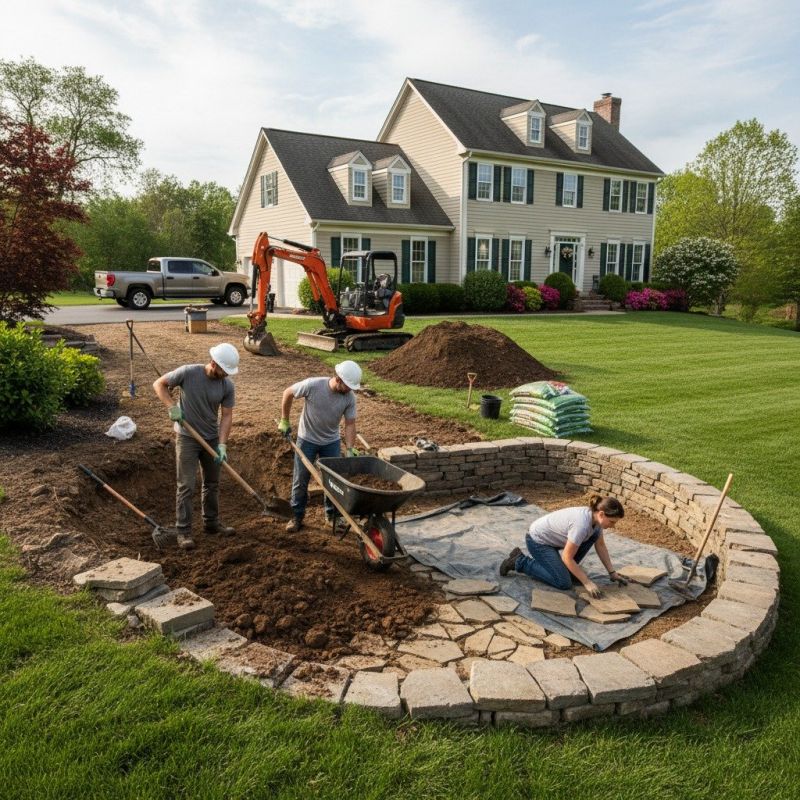 Retaining Wall Installation