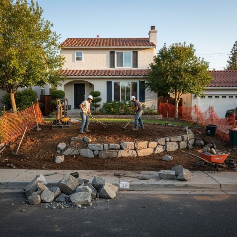 Retention Wall Installation
