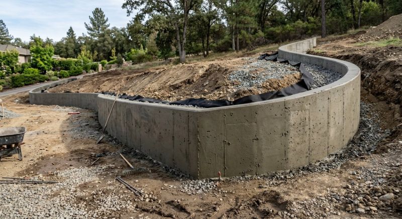Retention Wall Installation in Melbourne, FL