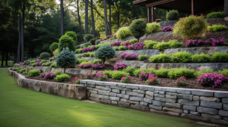 Retention Wall Installation